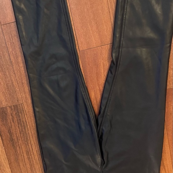 Abercrombie & Fitch Black Leather Pants - Picture 2 of 6
